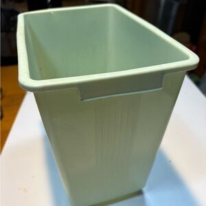 vintage Max Klein plastic waste basket 1970s light green bathroom can